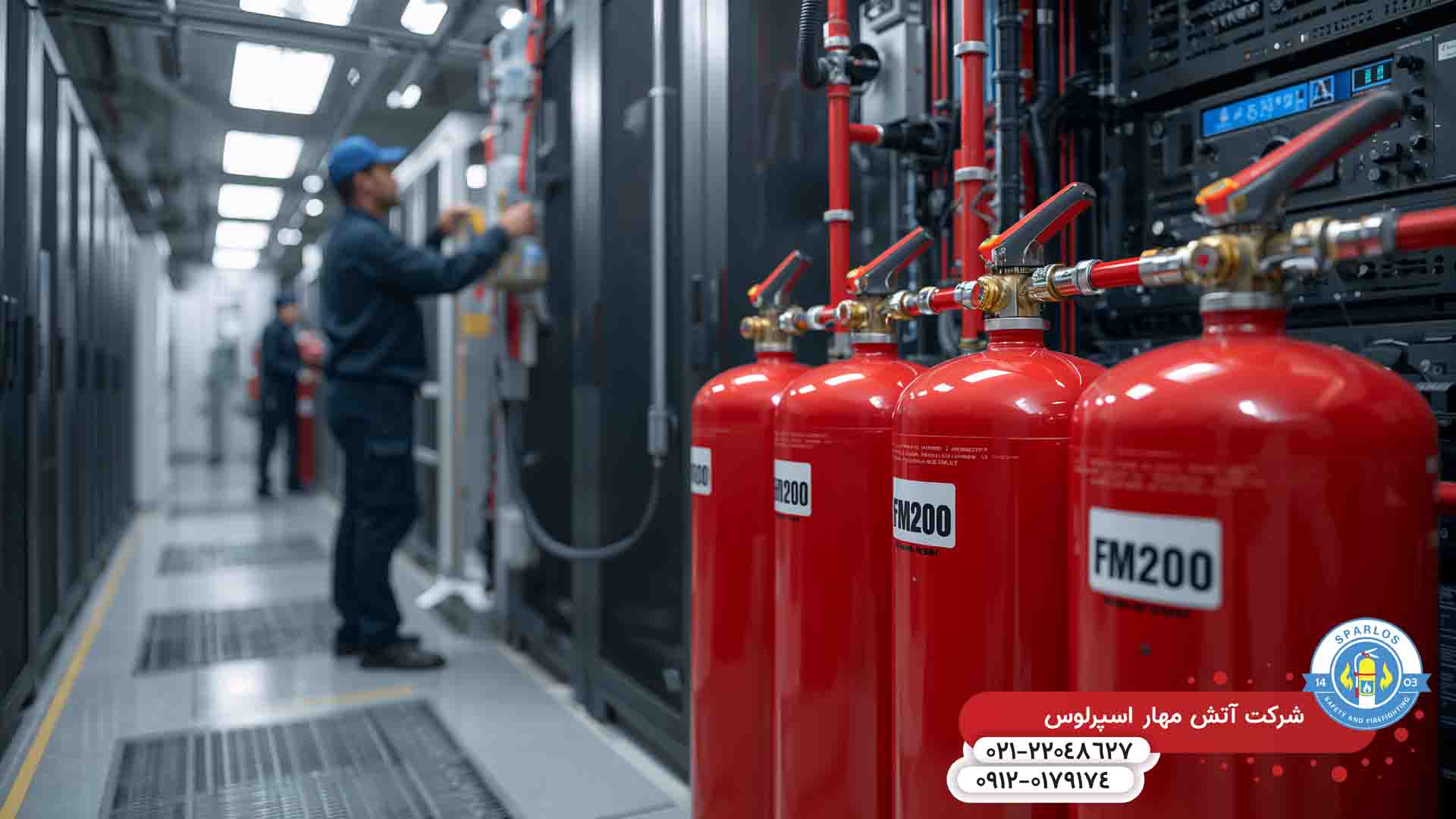 قیمت سیستم FM200 و کاربرد سیستم اطفای حریق گازی