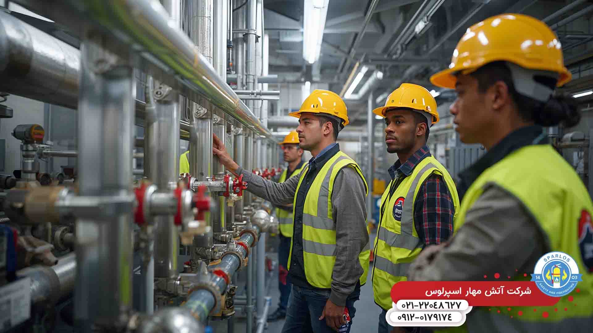 اجزای سیستم اطفای حریق گازی در شرکت آتش مهار اسپرلوس