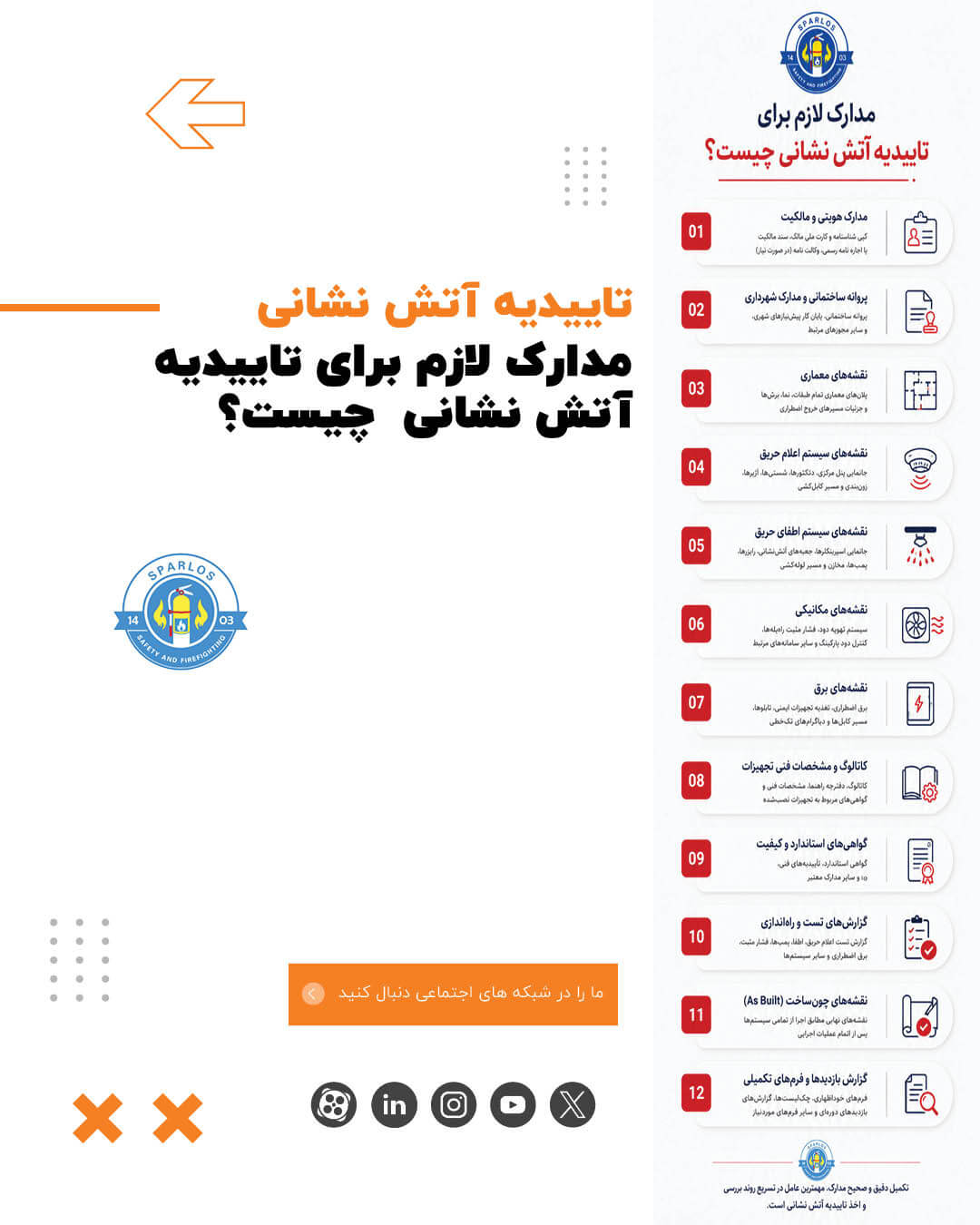 مدارک-لازم-برای-تاییدیه-آتش-نشانی-چیست