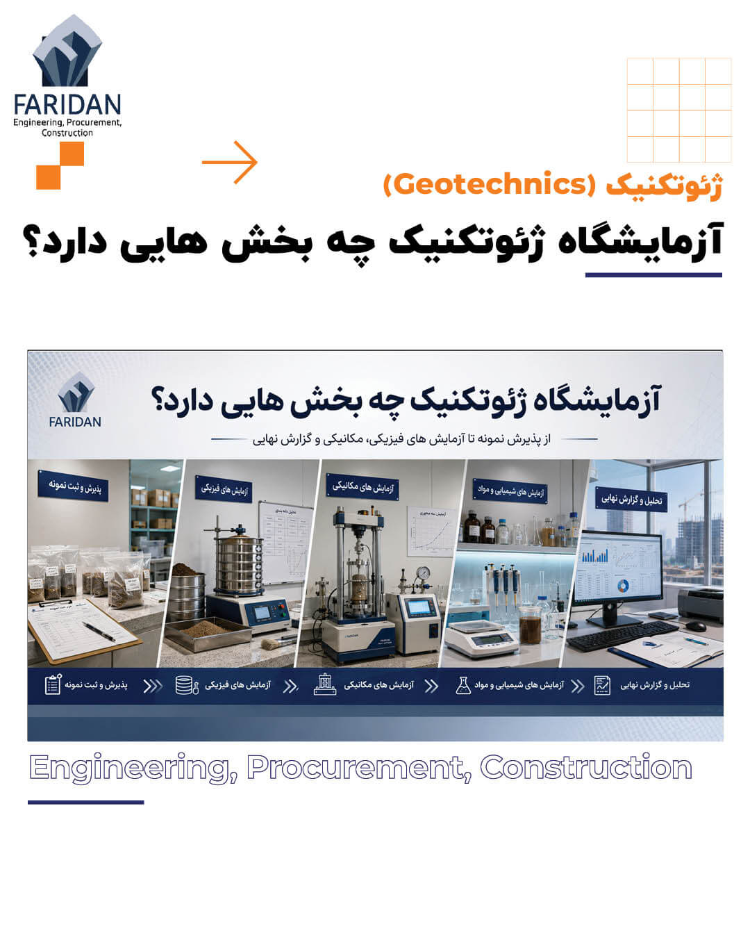 آزمایشگاه ژئوتکنیک چیست؟ (6) 9 آزمایشگاه ژئوتکنیک چیست؟ (6) بخش های-آزمایشگاه-ژئوتکنیک