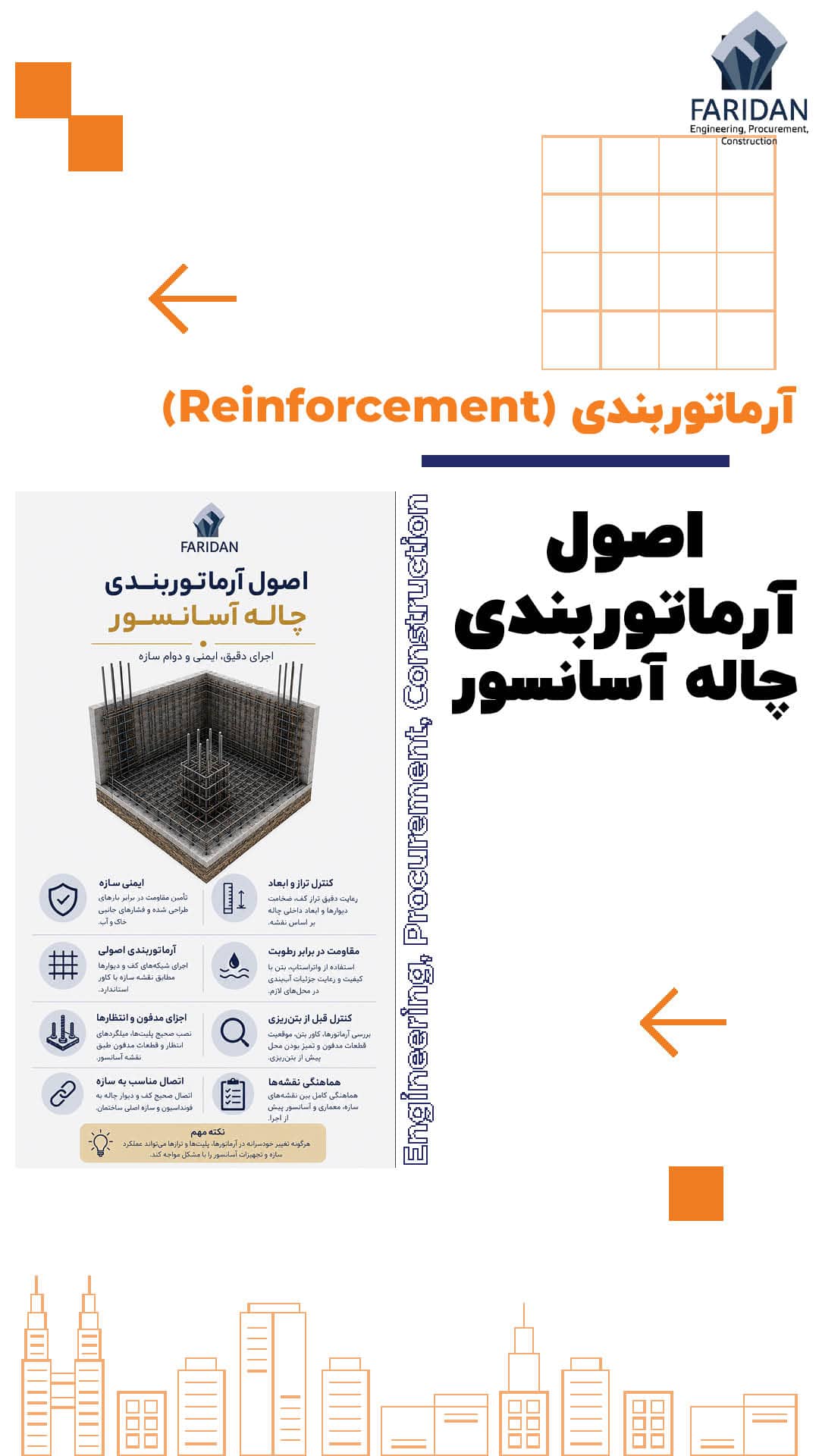نحوه آرماتوربندی چاله آسانسور چگونه است؟ (11) 11 نحوه آرماتوربندی چاله آسانسور چگونه است؟ (11) اصول-آرماتوربندی-چاله-آسانسور