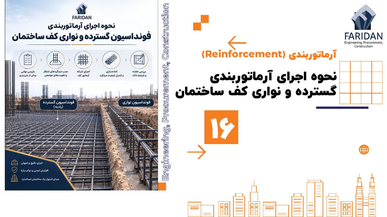 نحوه-اجرای-آرماتوربندی-فونداسیون-گسترده-و-نواری-کف-ساختمان